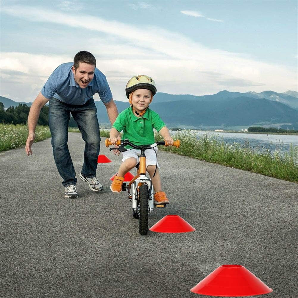 10 Pack Pro Disc Cones Sports Cones,Basketball, Agility Soccer Cones,Football, Kids,Sports,Field Cone Markers,Agility Field Marker Cones