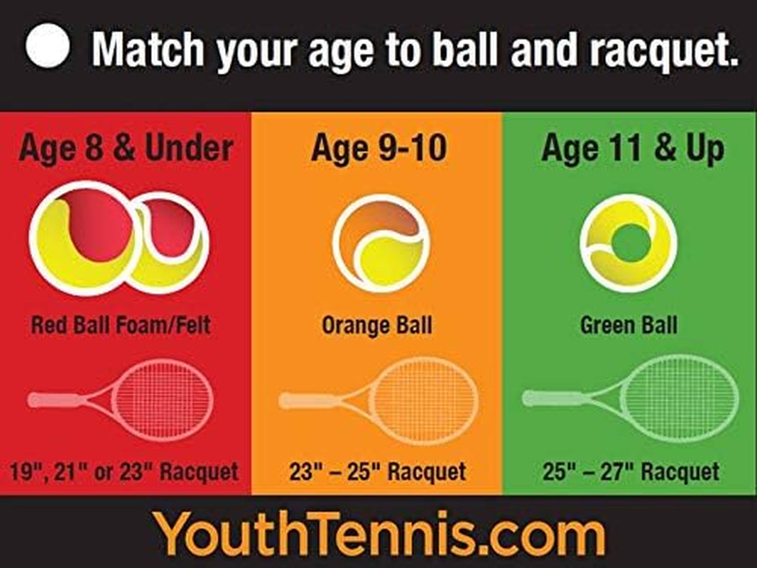 QST 60 Tennis Balls - Youth Felt Orange Tennis Balls for Beginners