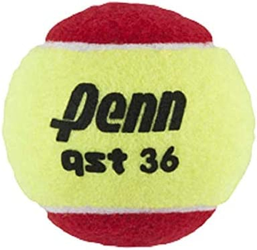 QST 36 Tennis Balls - Youth Felt Red Tennis Balls for Beginners